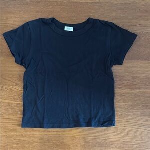 LESET Margo Black Short Sleeve Tee